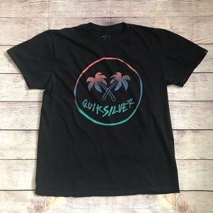 Black QUIKSILVER Palm Tree Tee
